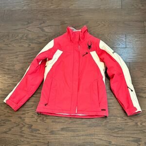 Spyder Woman’s Insulated Ski Jacket - Red - White Size Medium